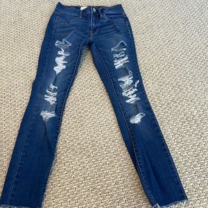 pacsun ripped jetting jeans